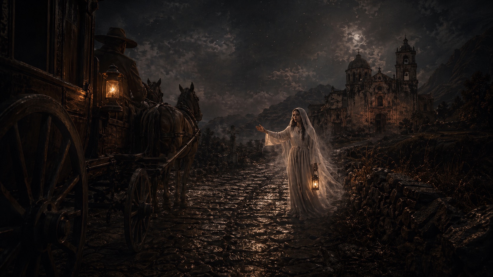 Editorial illustration for The Novice of the Royal Road in Nepantla, State of Mexico.